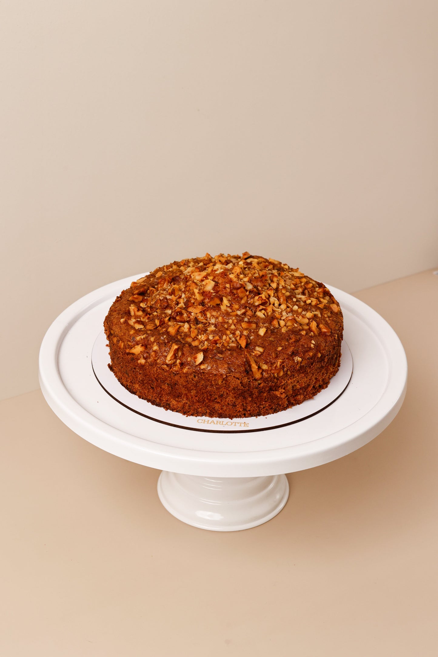 Carrot Cinnamon Walnut Tea Cake