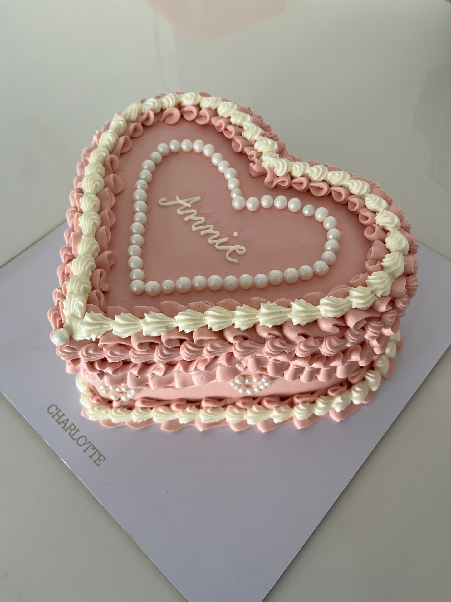 Pink tulle cake