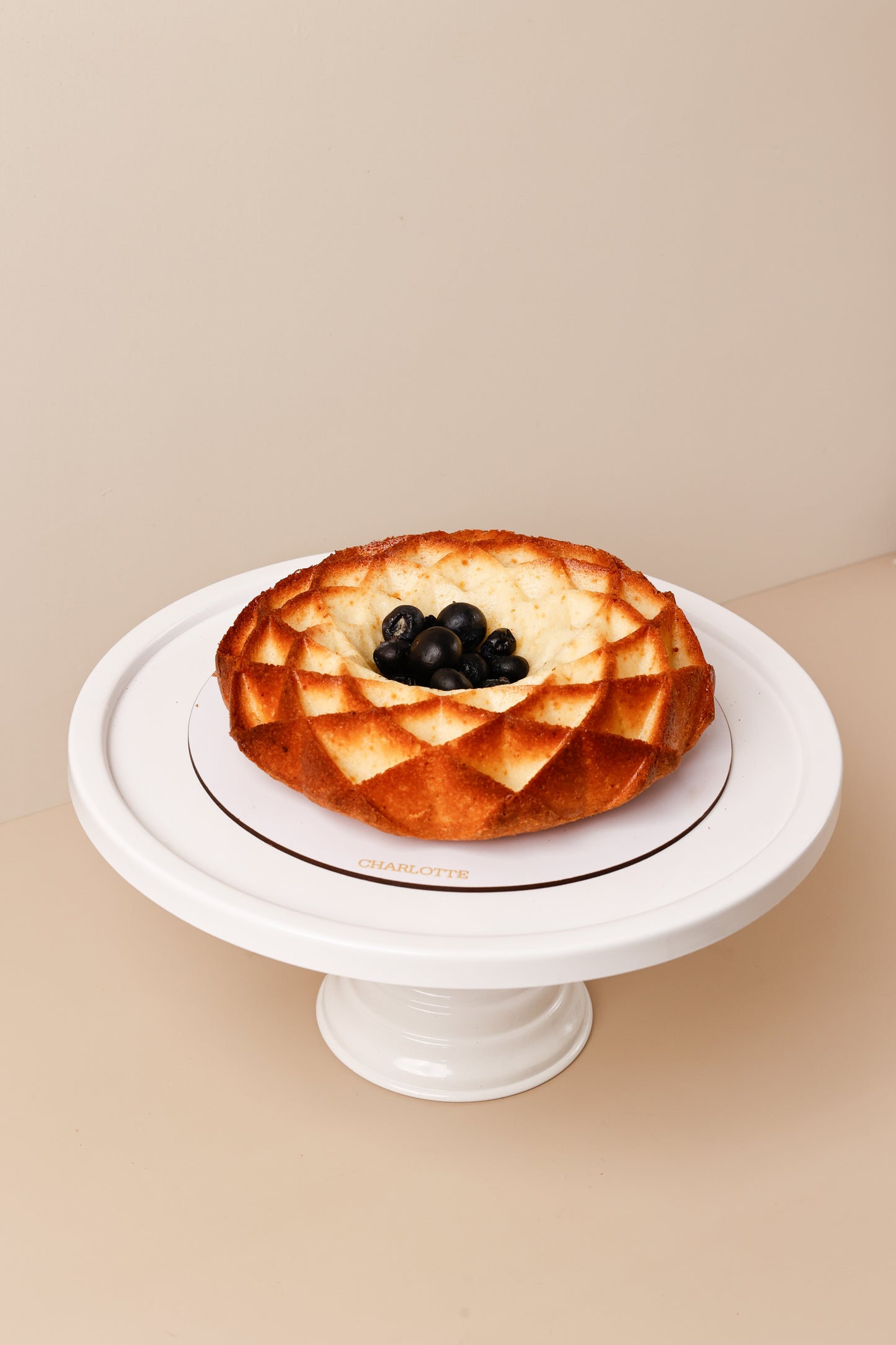 Vanilla Bundt Cake With Blueberries