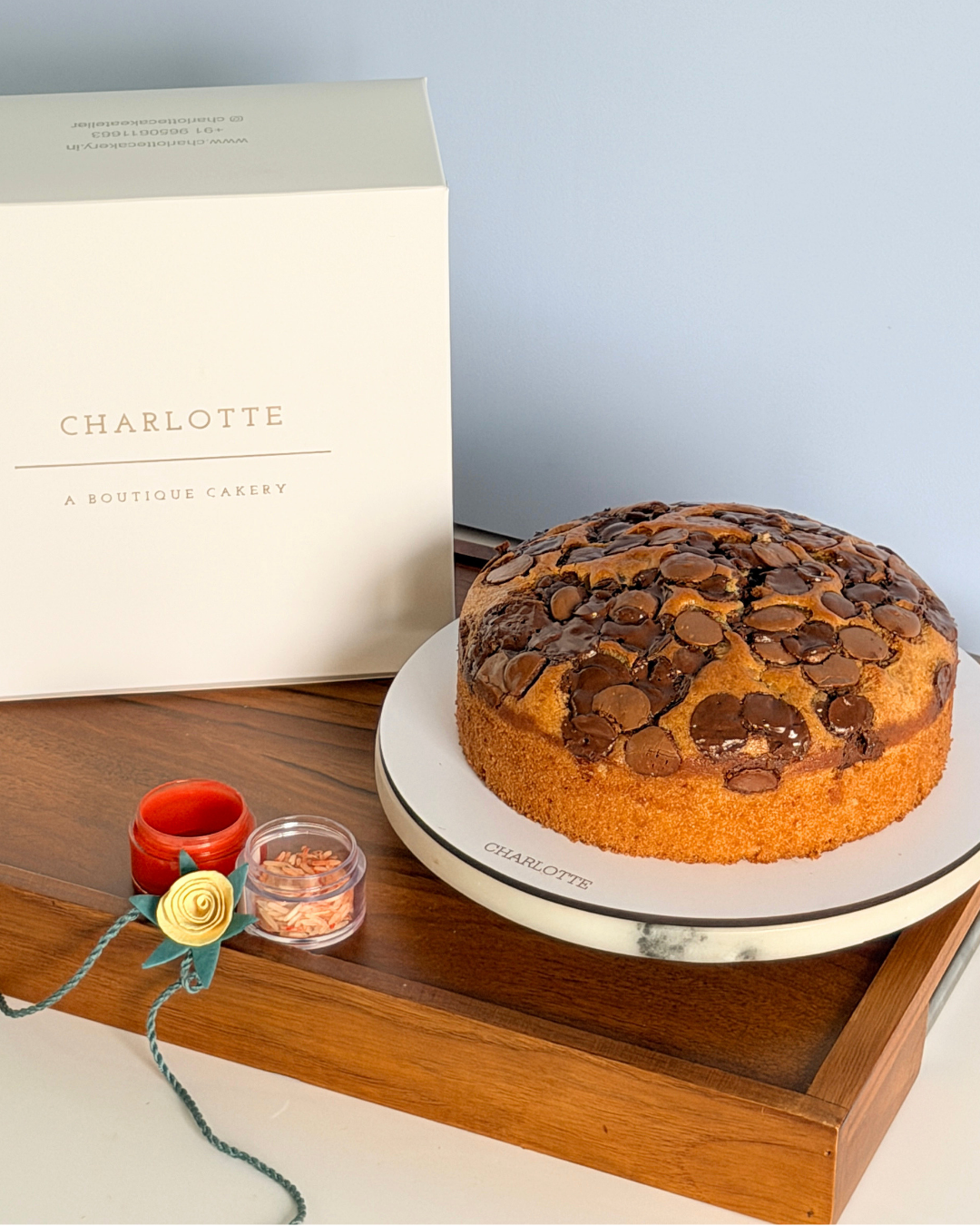 Chocolate Chip Butter Tea cake