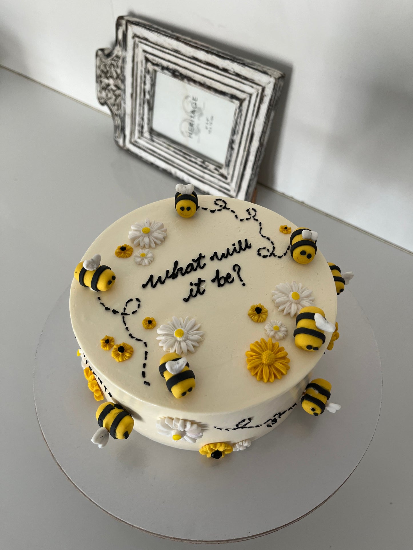 Bees and daisies
