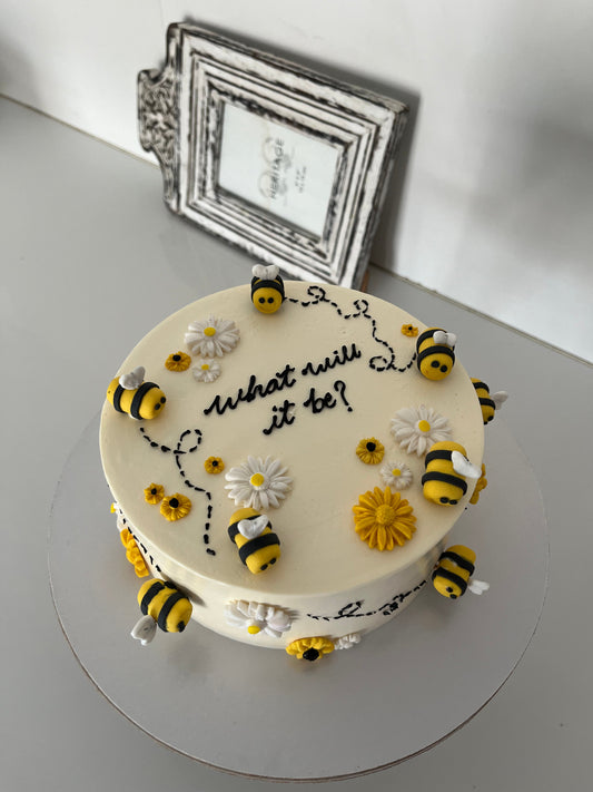 Bees and daisies