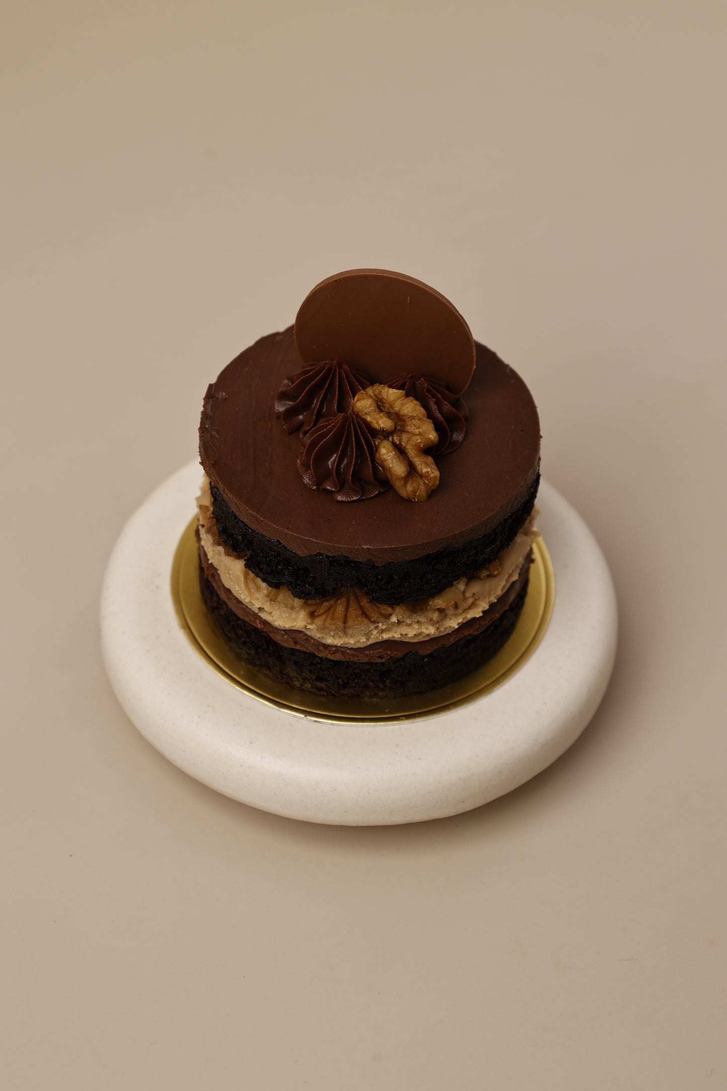 Belgian Chocolate, Coffee Ganache & Walnut