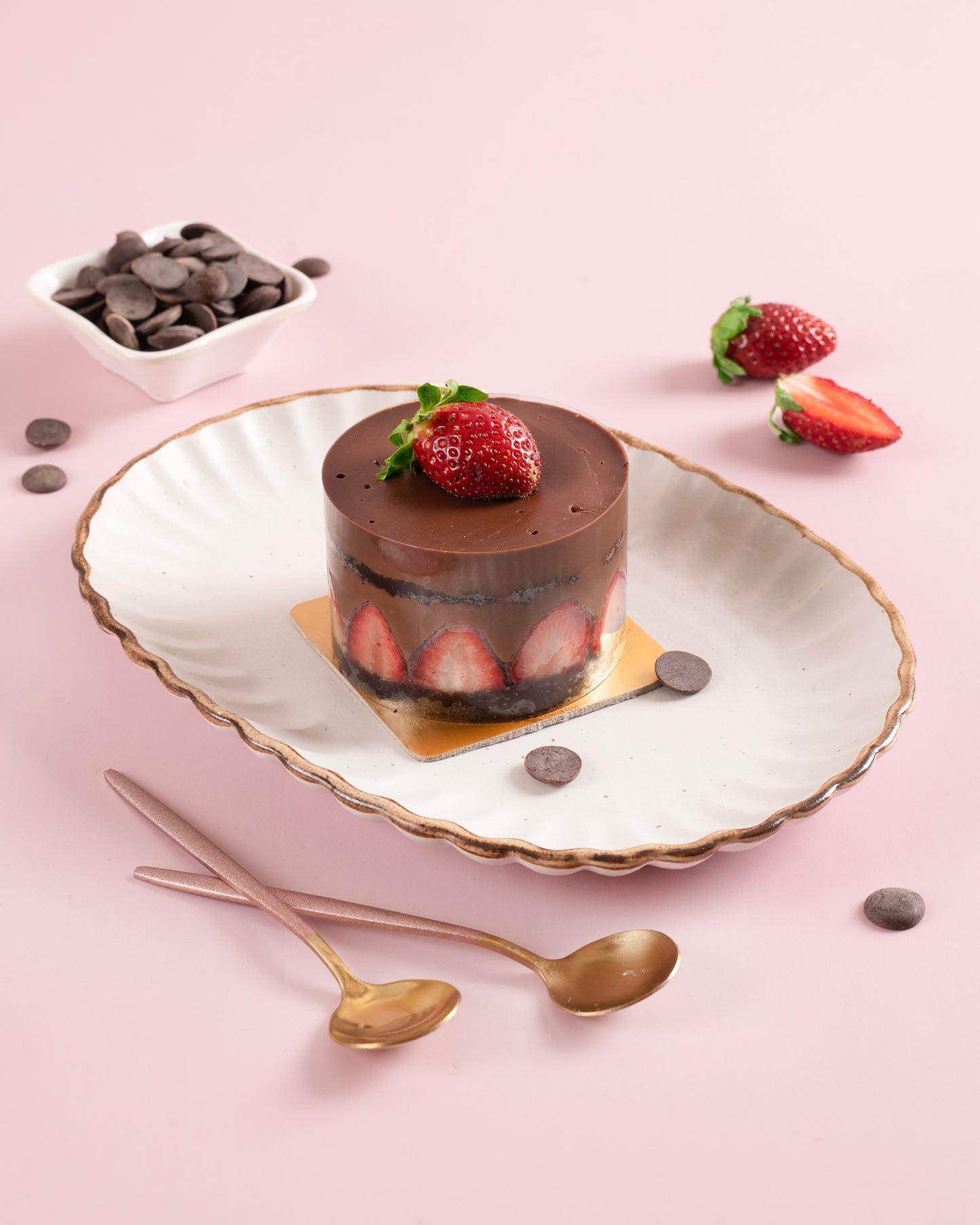 Belgian Chocolate & Strawberry Pastry