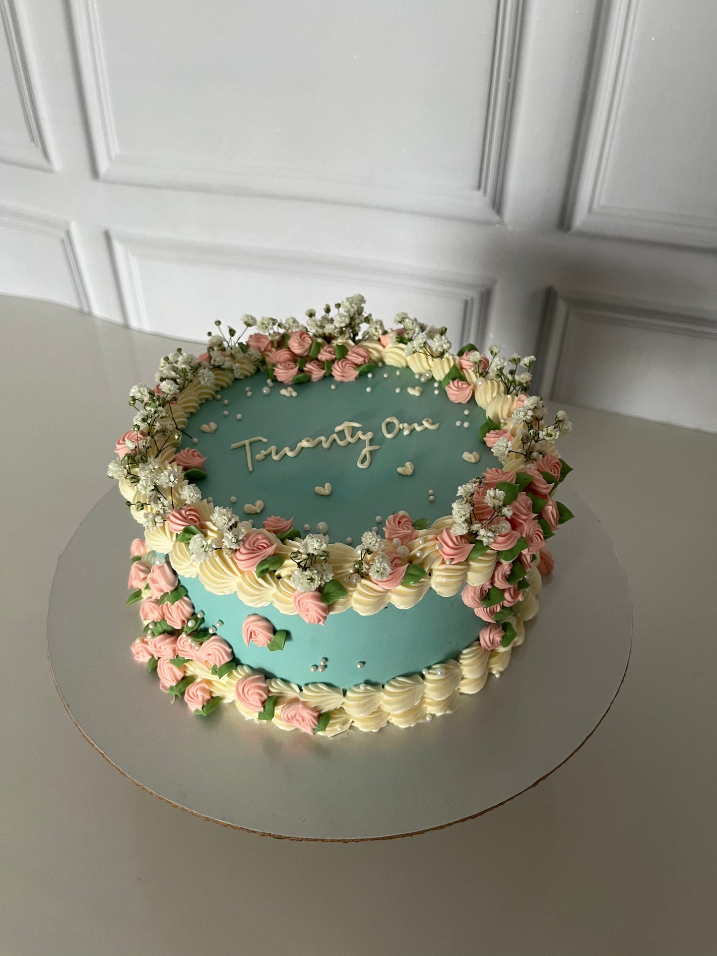 Blue Luxe and petals