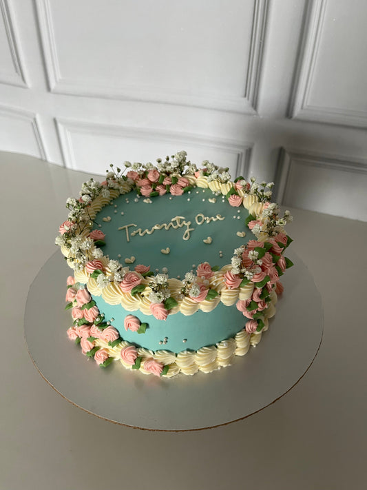 Blue Luxe and petals