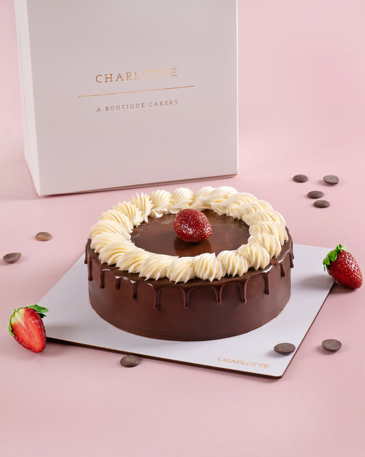 Chocolate Strawberry Mascarpone Cake