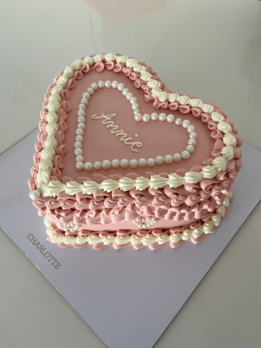 Pink tulle cake